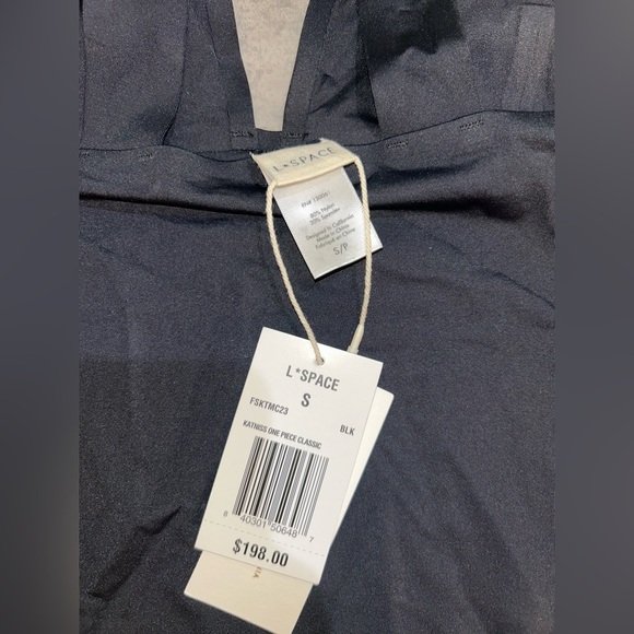 L*Space Black Seam-Free Katniss One Piece Swimsuit Size Small - Picture 9 of 10